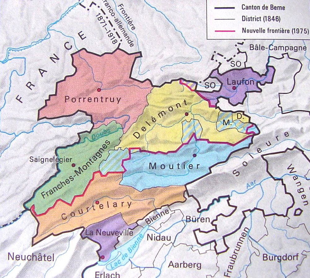 Le Jura de 1815 - 1974
